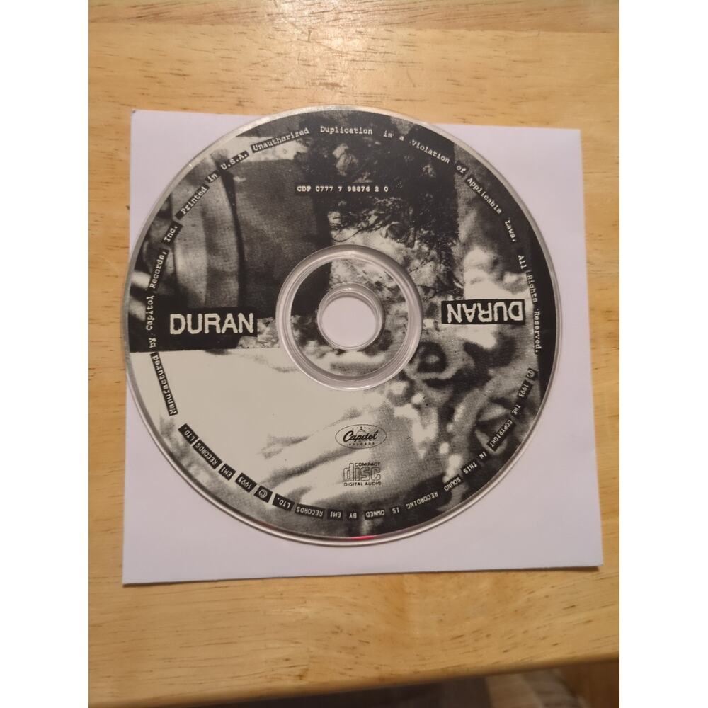 Duran Duran (The Wedding Album) ~ Duran Duran ~ Electronic ~ CD ~ Disc Only
